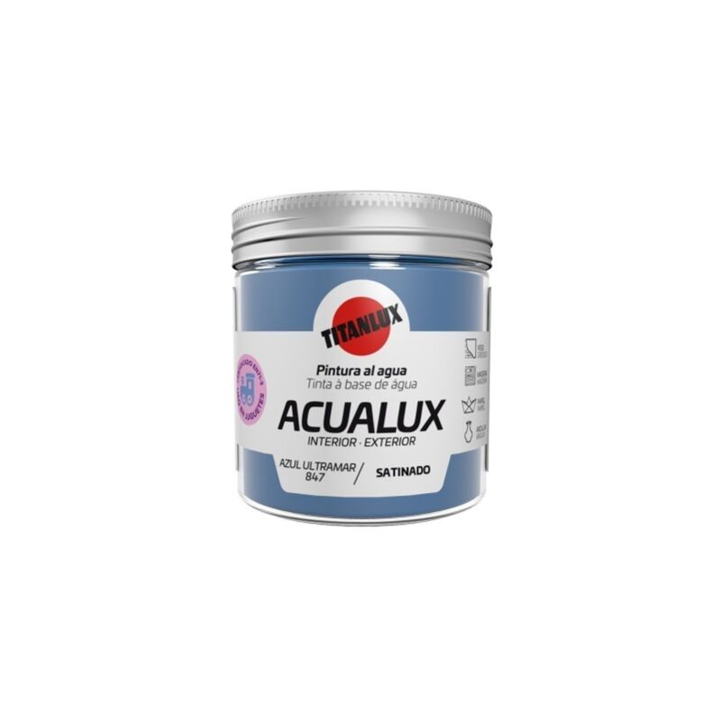 

Pintura al agua Acualux Colores Azules Titanlux | 847-Azul Ultramar - 75 mL