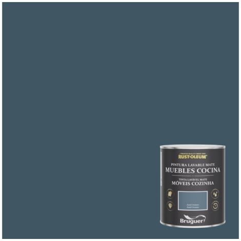 Pintura al agua p/mueb cocina mate lisa az/oc rust-oleum 2,5