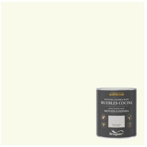 Pintura al agua p/mueb cocina mate lisa bl/ahu rust-oleum 2,