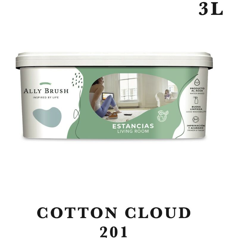 

Pintura Ally Brush Interior Cotton Cloud 3L