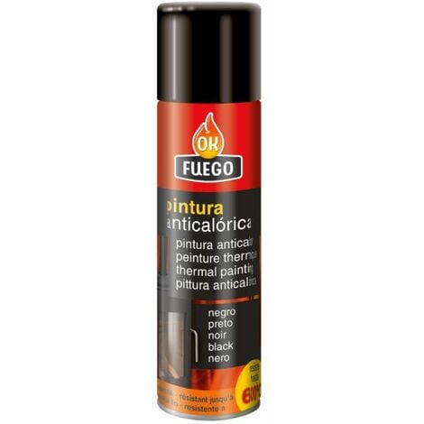 PINTURA ANTICALORIA NEGRA 50251 FLOWER