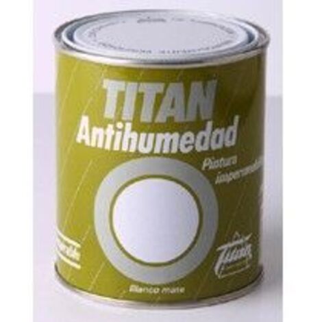 Pintura antihumedad blanco mate 750ml titan