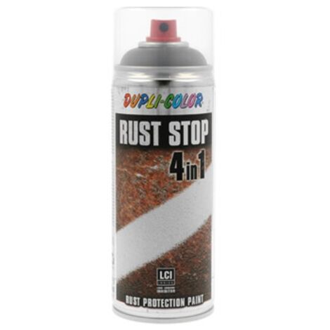 Pintura antioxidante spray rust stop 400 ml ral 7011 gris hi