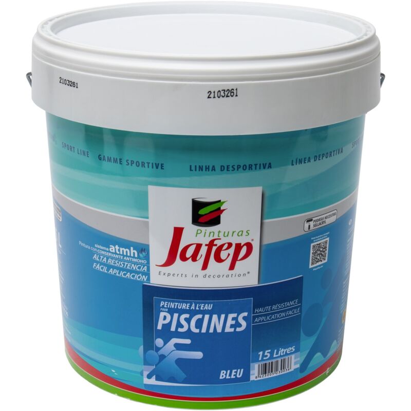 Pintura Especial Para Piscina Azul Mate Jafep 15L