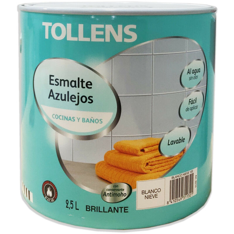 

PINTURA AZULEJOS 2,5 LT | COLOR: Blanco Vanilla 211 - Blanco Vanilla 211 - Tollens