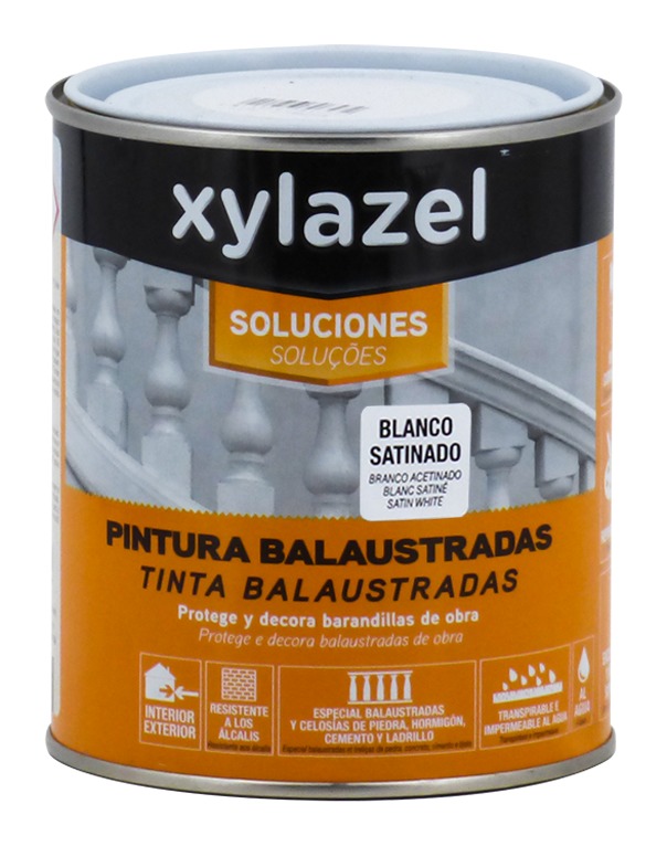 

Pintura balaustradas blanco satinado Xylazel | 750 mL