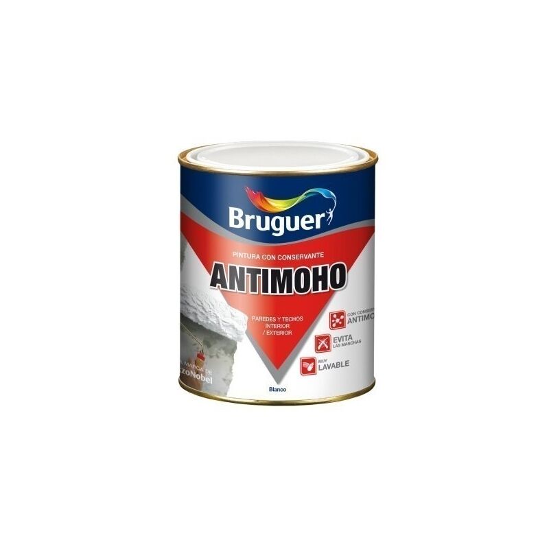 

Pintura Plastica Mate 750 Ml Blanco Antimoho Bruguer