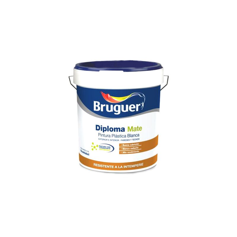 

Pintura Plastica Exterior Diploma Blanco Mate 4 L