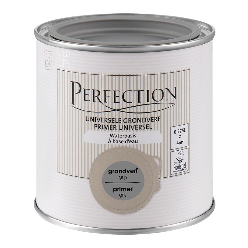 

Pintura de imprimación a Base de Agua Gris - para interior y exterior - 375ml - 4m² - Gris - Perfection