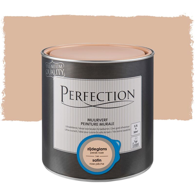 

Pintura de la pared de la Ultra Roofing - Pesca rosa - Satin - 2.5L - Rose pêche - Perfection