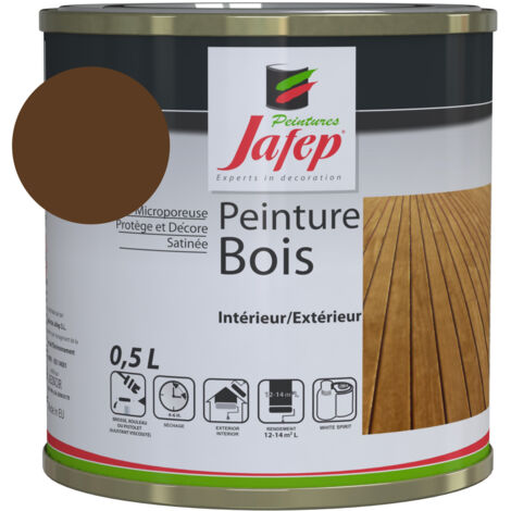 Pintura de madera chocolate Jafep 0,5 L