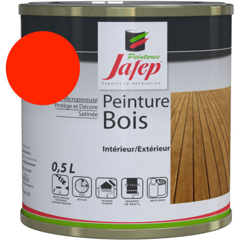 Pintura de madera roja Jafep 0,5 L