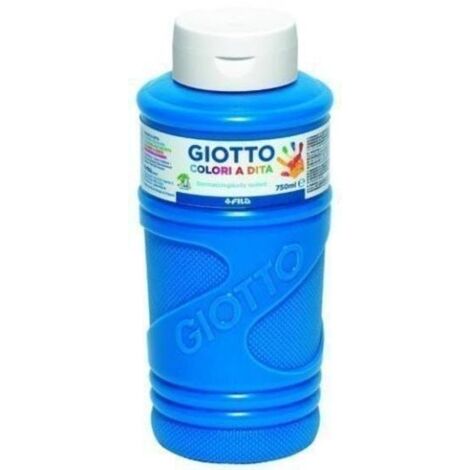 PINTURA DEDOS GIOTTO BEBE 750 ML AZUL CYAN PRIMARIO