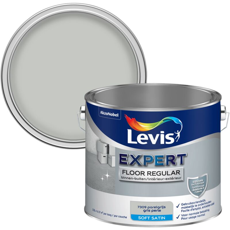 

pintura del piso 'Floor regular' Perla Gris - 2.5L - Gris - Levis