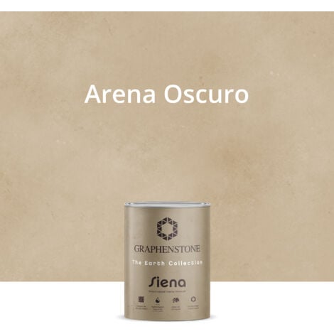 Pintura Ecológica INTERIOR Efecto LIMEWASH Base Cal SIENA Color ARENA OSCURO 1L