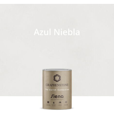 Pintura Ecológica INTERIOR Efecto LIMEWASH Base Cal SIENA Color AZUL NIEBLA 1L