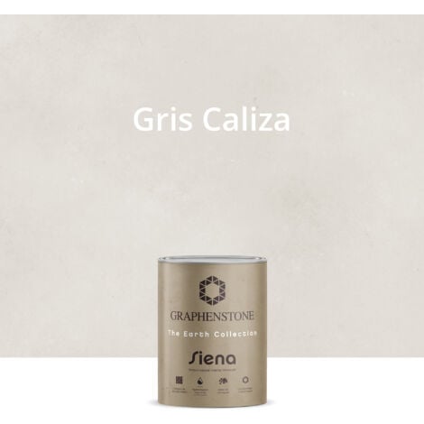 Pintura Ecológica INTERIOR Efecto LIMEWASH Base Cal SIENA Color GRIS CALIZA 1L