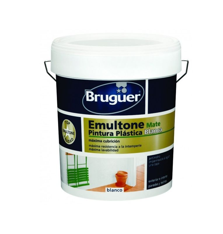 

Pintura Emultone blanco mate 4 Lt Bruguer