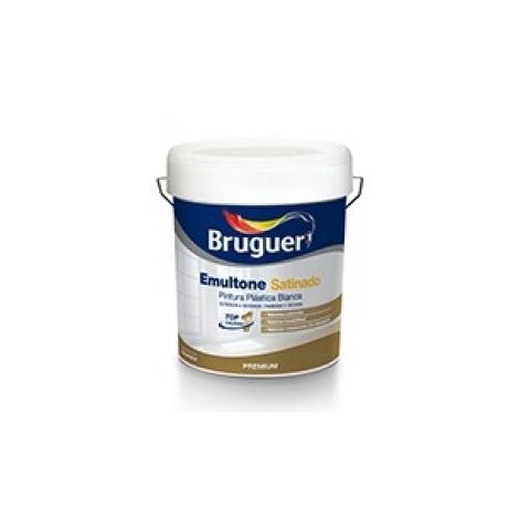 Pintura Emultone blanco satinado 4 Lt Bruguer
