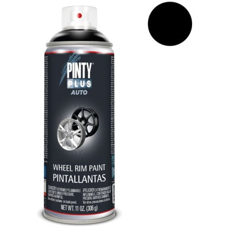 Pintura en spray pintyplus auto 520cc pinta llantas l104 negro