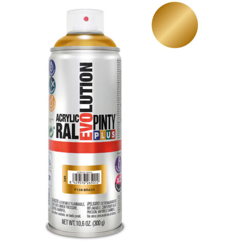 Pintura en spray pintyplus evolution 520 cc latón p158