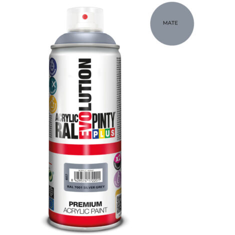 Pintura en spray pintyplus evolution 520cc ral 7001 matt silver grey