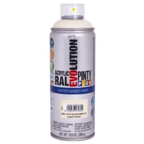 PINTURA EN SPRAY PINTYPLUS EVOLUTION WATER-BASED 520cc RAL 1015 MARFIL CLARO