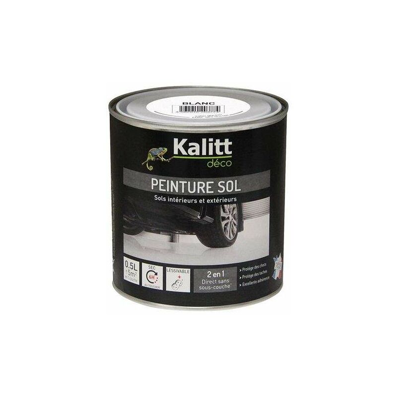

Pintura especial para el suelo satinada blanca 0.5L - Kalitt