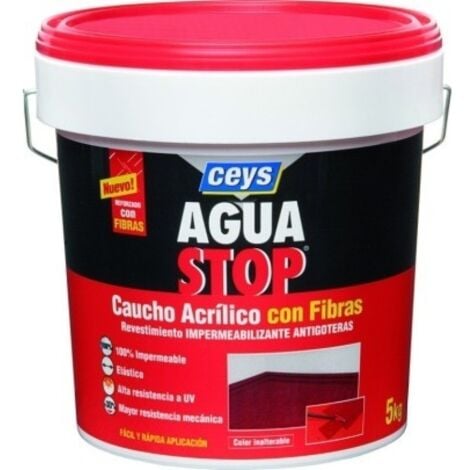 Pintura imperm. cau/acr 5 kg TERRACOTA fib antig aguastop el cey