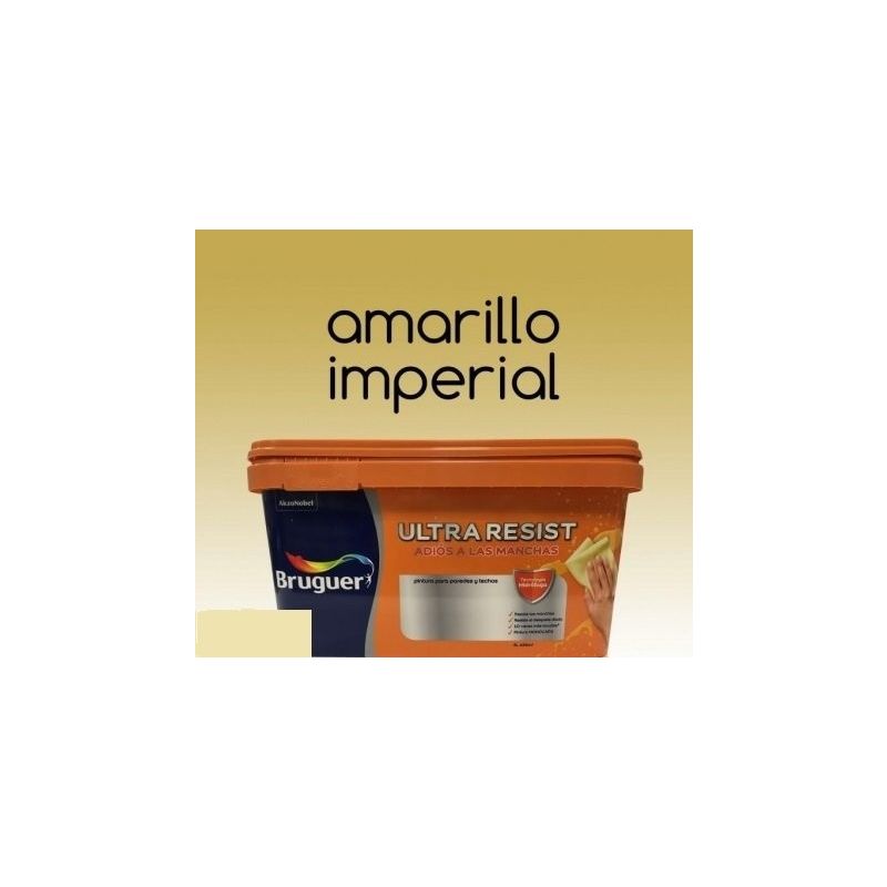 

Pintura interior Bruguer Ultra Resist Amarillo imperial 4 Lt