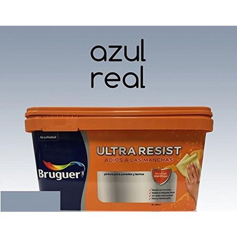 Pintura interior Bruguer Ultra Resist Azul real 4 Lt