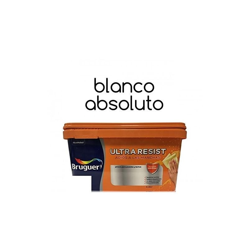 

Pintura interior Ultra Resist Blanco absoluto 4 Lt - Bruguer