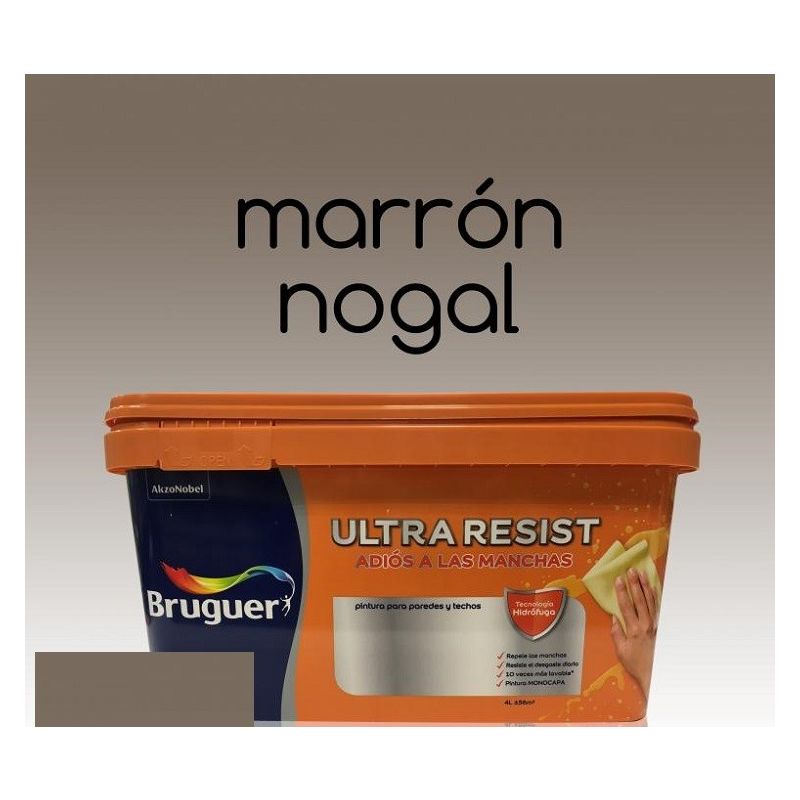 

Pintura interior Bruguer Ultra Resist Marron nogal 4 Lt