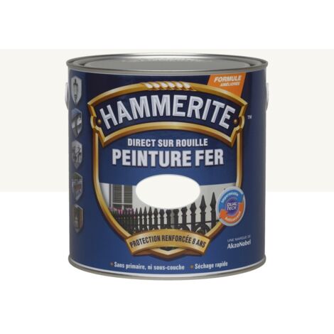 Pintura lacada blanca de 2,5 litros - Hammerite