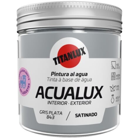 Pintura manualid. al agua 75 ml gr/pl satin. acualux titan