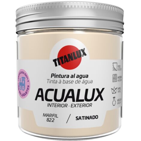 Pintura manualid. al agua 75 ml marf satin. acualux titan