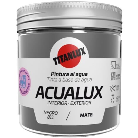 Pintura manualid. al agua 75 ml ne mate acualux titan