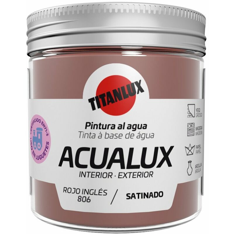 

Pintura Manualid. Al Agua 75 Ml Ro/in Satin. Acualux Titan