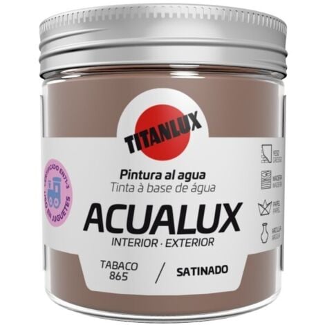 Pintura manualid. al agua 75 ml taba satin. acualux titan