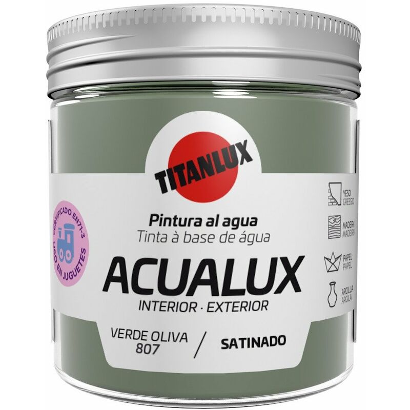 

Pintura Manualid. Al Agua 75 Ml Ver/ol Satin. Acualux Titan