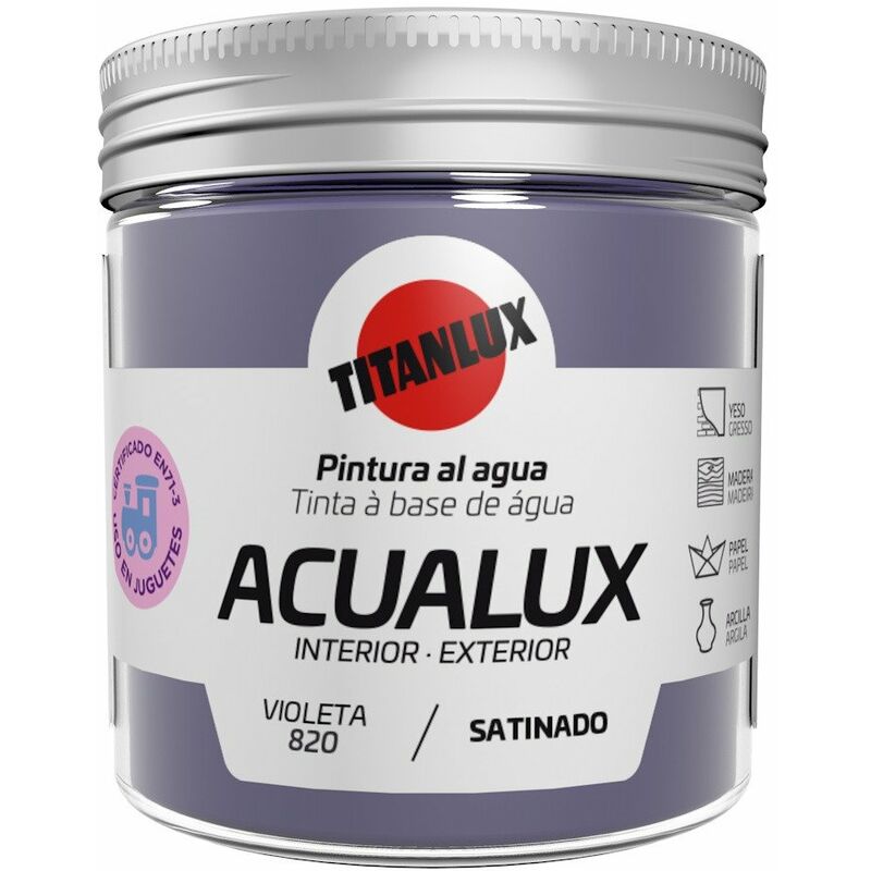 

Pintura Manualid. Al Agua 75 Ml Viol Satin. Acualux Titan