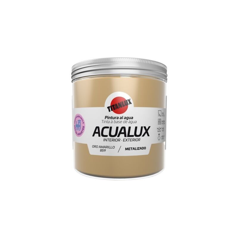 

Pintura Manualidades Al Agua 250 Ml Oro Ama Satinado Metalalizado Acual