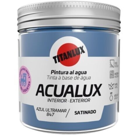 Pintura Manualidades Al Agua 75 Ml Az/Ultramar Satinado Acualux T