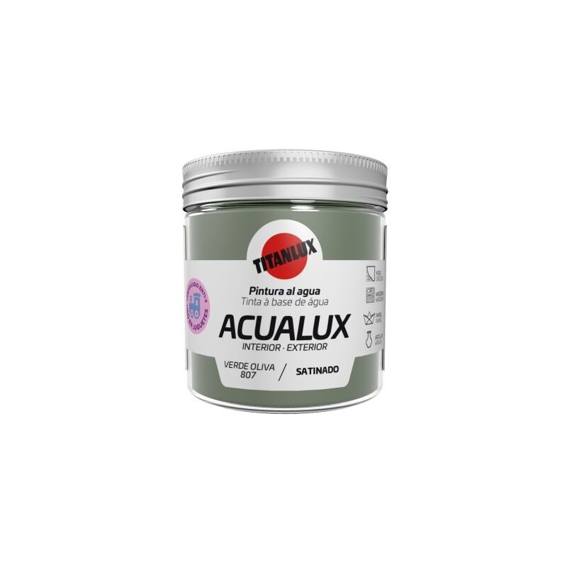 

Pintura Manualidades Al Agua 75 Ml Ver/Ol Satinado Acualux - Titan
