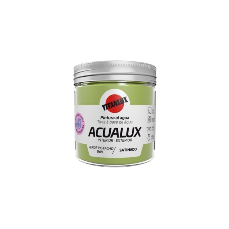 

Pintura Manualidades Al Agua 75 Ml Ver/Pis Satinado Acualux - Titan