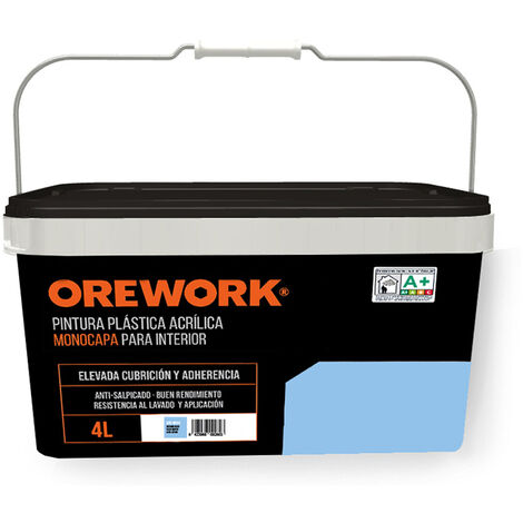 Pintura monocapa para interior - 4 l - Azul medio
