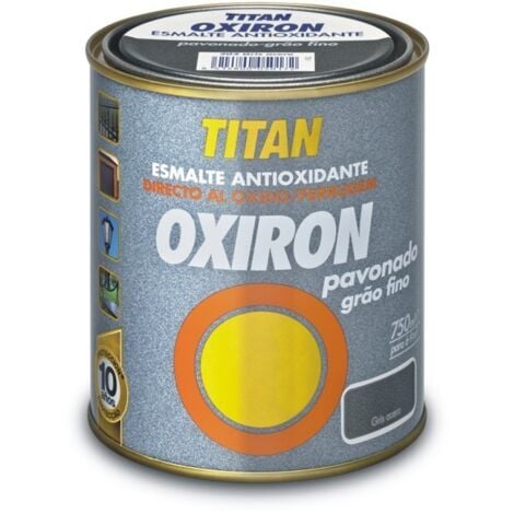 -CAHERSA- PINTURA OXIRON PAVONADO NEGRO 4L TITAN