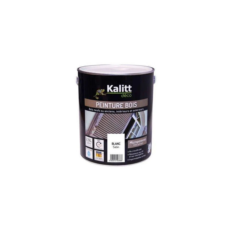 

Pintura para madera blanca satinada de 2.5L - KALITT