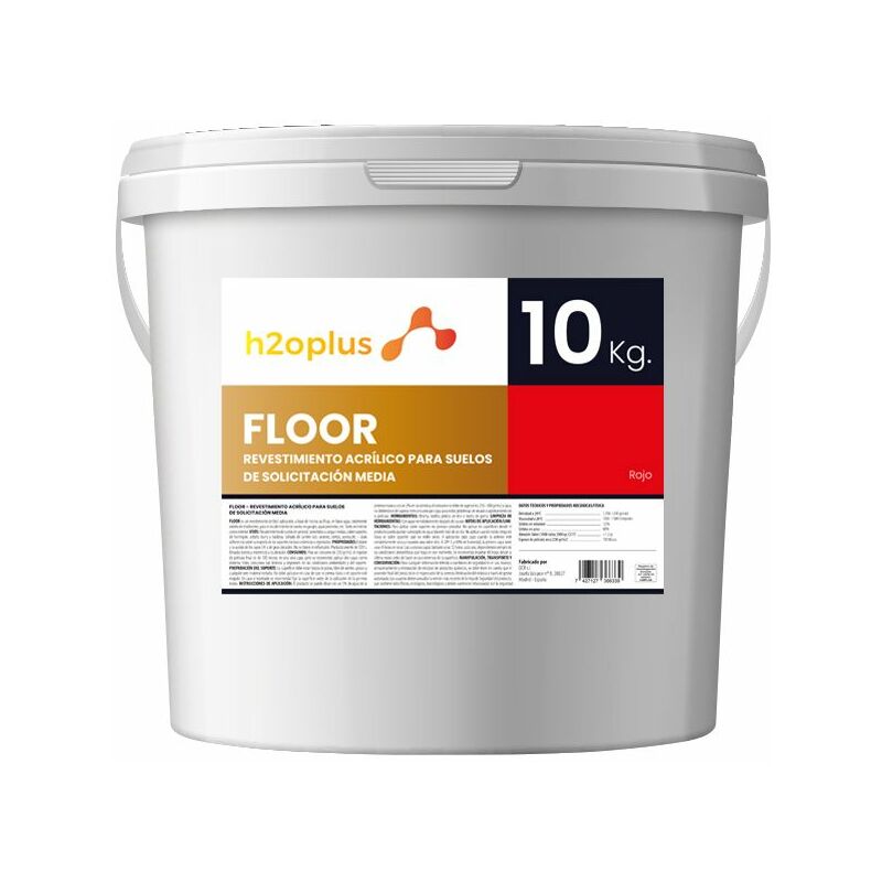 

Pintura para Suelos Exterior e Interior • FLOOR Rojo 10Kg • Pintura para Suelos Garaje