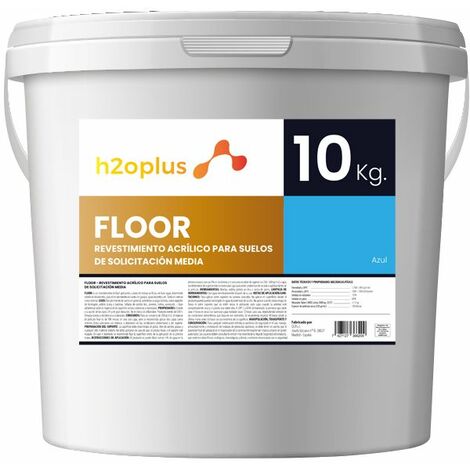 h2oplus Pintura para Suelos Floor Verde 5Kg - Ideal para GARAJE y